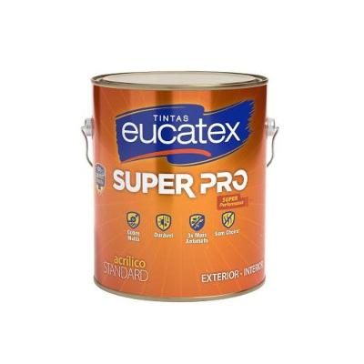Tinta Acrílica Semi Brilho Super Pro com Resistência a Intempéries Creme Eucatex 3,6L