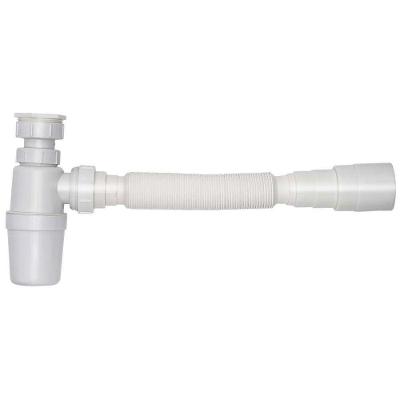 Sifao Sanfonado Br Universal com Copo para Pia Ajustavel Branco Liege Cosmetics em Polipropileno