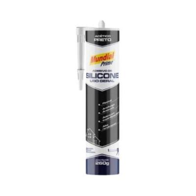 Silicone Vedacao Superior Resistente Temperaturas Extremas Agua Umidade Preto Mundial Prime 260G