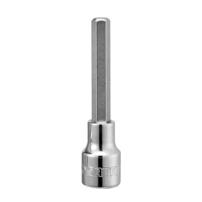 Soquete com Bit Hexagonal 17mm Longo Encaixe 1-2 para Manutenção com Aço de Alta Resistência 17mm