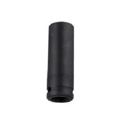 Soquete de Impacto Longo Sextavado 15mm Encaixe 1-2 com Acabamento Fosfatizado Sata