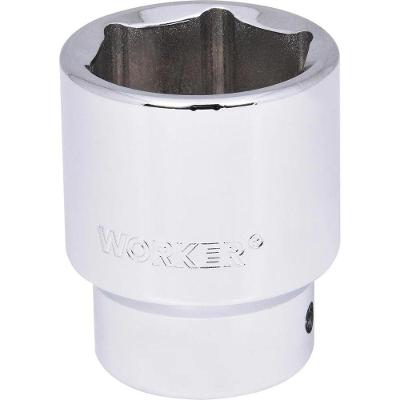 Soquete Encaixe de 3-4 Sextavado 33MM para Parafusos e Porcas Aço Especial Cromado Worker