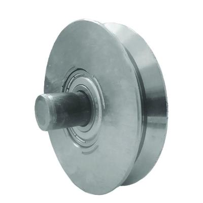Roldana de Aco V 2.1-2 com Rolamento Pino Zincado para Movimentacao de Carga Kala