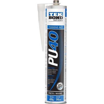 Selante PU 40 Monocomponente Poliuretano Preto Tekbond 310ML