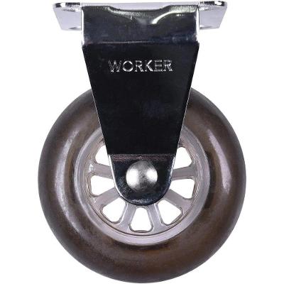 Rodízio de Gel 440361 Fixo para Movimentação de Carga com Roda em Gel 75MM Worker