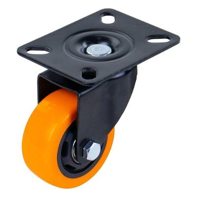 Rodízio Giratório 100mm com Movimentos Suaves Laranja Worker