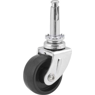 Rodízio Giratório Leve 3579401600 em Nylon Preto com Cone Vonder