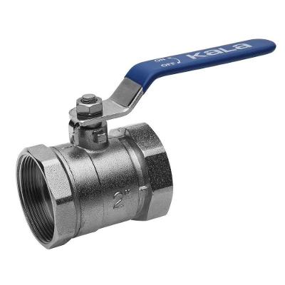Registro Esfera Vazão Total 3-4 com Válvula Niquelada Inox Kala