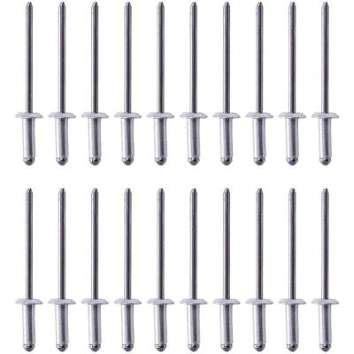 Rebite de Fixação 4mm X 10mm para Estruturas Móveis e Veículos Alumínio Cinza Worker 20PEÇAS