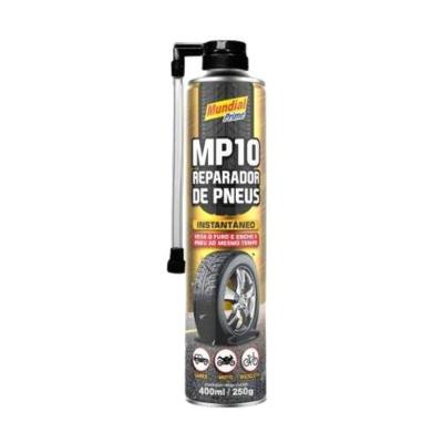 Reparador para Pneus Spray 400ml para Moto e Bicicleta com Aplicador Mundial Prime