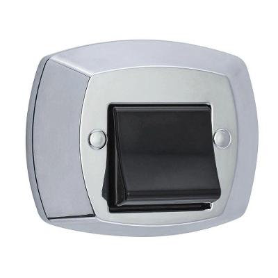 Acabamento para Válvula Liege Modelo Docol Classic Cromado e Preto para Descarga ABS Bivolt