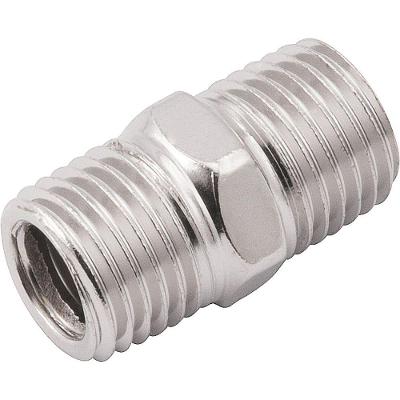 Adaptador para Máquinas Pneumáticas 5114001414 Duplo 1-4 Macho X 1-4 Aço Carbono Zincado Vonder