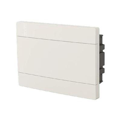 Acessórios Elétricos CD Embutir Porta Branca P-12 DIN Ou 8 Preto com Barramento Branco Mec Tronic