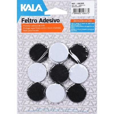 Adesivo Anti Impacto Móveis Feltro Adesivado 28mm para Carpete 28MM 12 Peças Kala