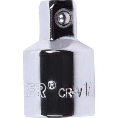 Adaptador para Soquete Worker 1-2 Fêmea X 3-8 Macho Acabamento Cromado Aço Cromo Vanádio
