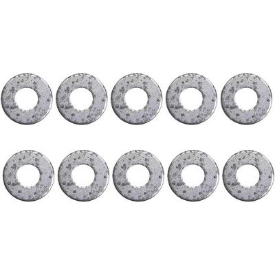 Arruela Lisa 3-8 421189 Zincada para Fixação Eficiente Cinza Worker 10 PEÇAS