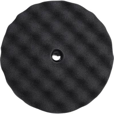 Boina de Polimento Dupla Face de Espuma Preta para Acabamentos Automotivos Macia Worker 198MM