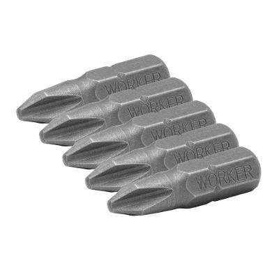 Bits para Parafusadeira 492965 Ponta Phillips Ph2 38,1MM 5 Peças Worker
