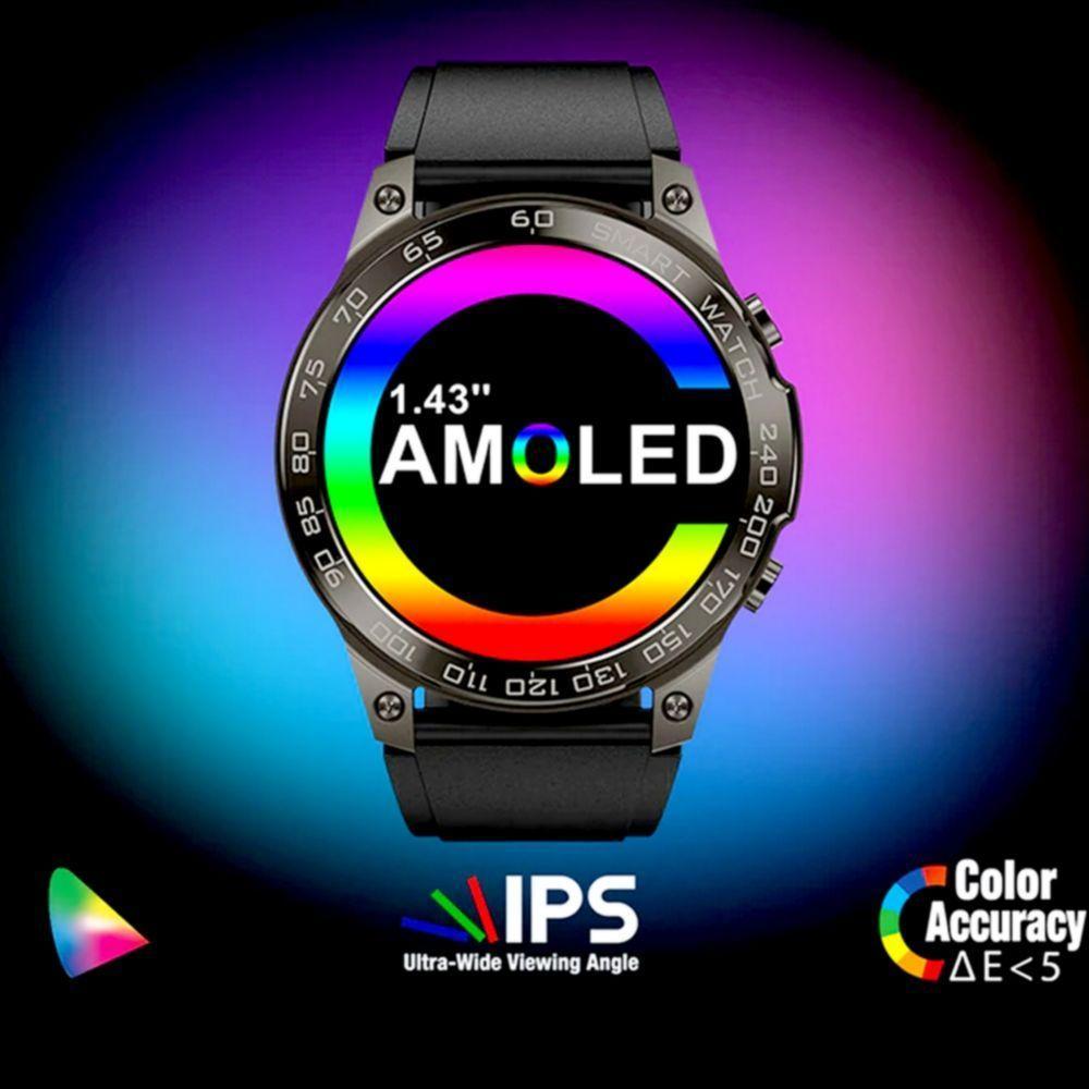 Relógio Inteligente 1.43 Bluetooth Esporte Rastreador - 6