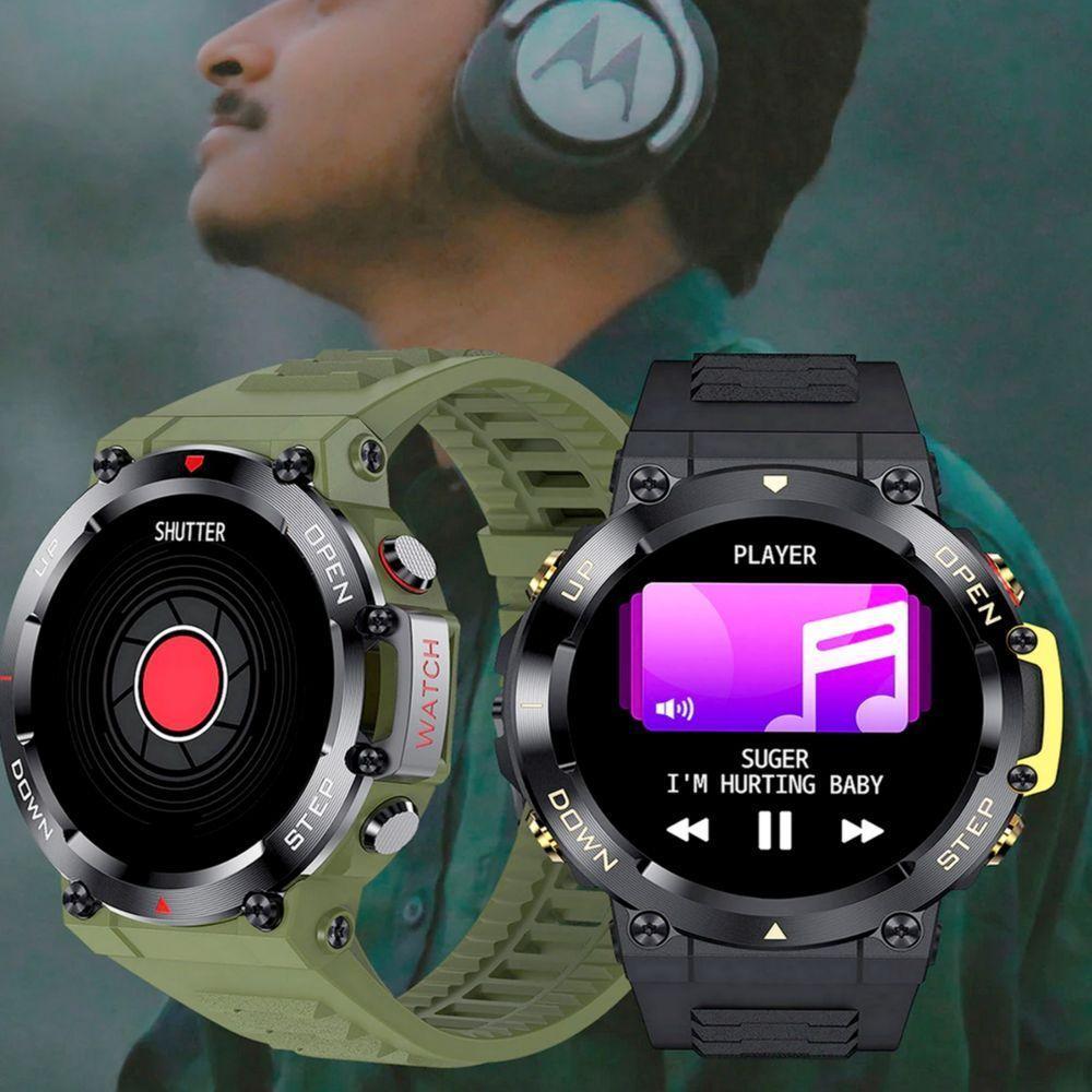 Relógio Inteligente Masculino Rastreador Bluetooth Chamada - 5