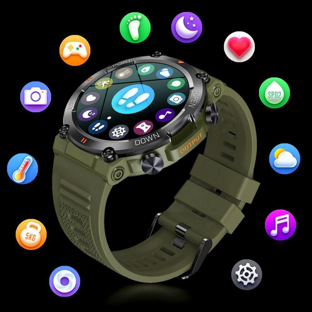 Relógio Inteligente 1.39 Bluetooth Rastreador E Saude - 5