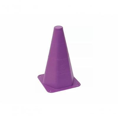 Cone de Agilidade Liso 23CM para Exercicios com Base Larga Alta Durabilidade Versatil Roxo