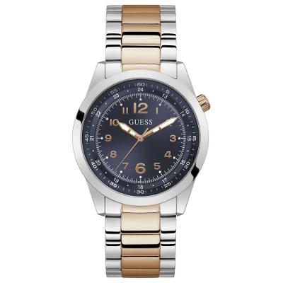 Relógio Masculino Clássico Prata Analógico em Aço Inox Bicolor Guess 42MM