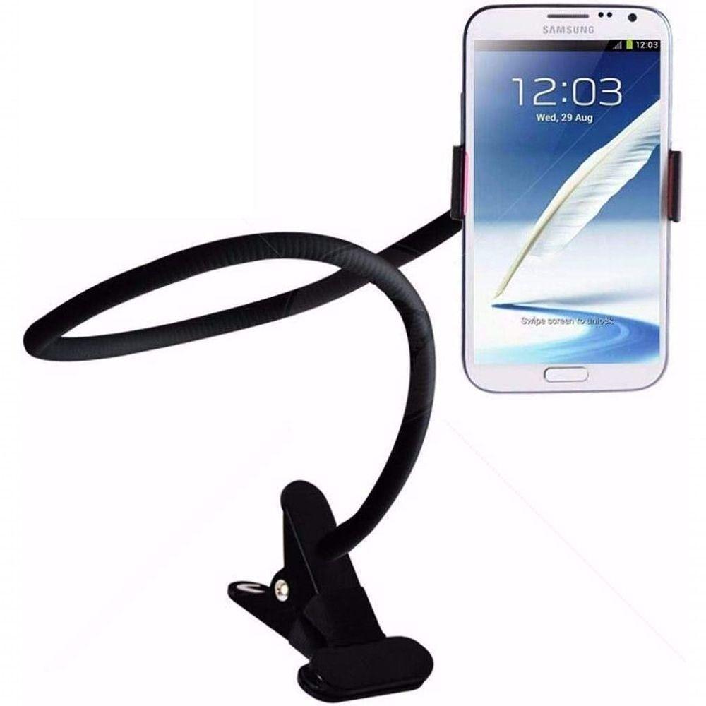 Suporte Universal Flexível Celular Articulado 360 Para Cama Mesa Preto - 1