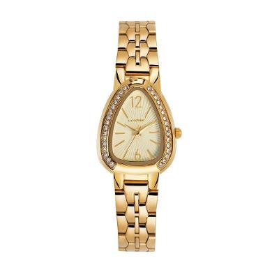Relógio Feminino Serpens Clássico com Pulseira em Aço Inox Dourado Mondaine