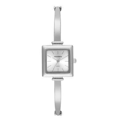 Relógio Feminino Bracelete Prata Analógico Metal Mondaine 23X28MM