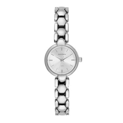 Relógio Feminino Relógio Feminino Prata Pulseira Sólida Efeito Metálico Analógico Metal Prata