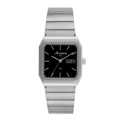 Relógio Masculino Linha 1954 Analógico e Digital Aço Inox Prata Mondaine