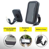 Suporte Smartphone Celular Gps Moto Retrovisor 6,3 Polegadas P/ Moto - 5