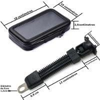 Suporte Smartphone Celular Gps Moto Retrovisor 6,3 Polegadas P/ Moto - 7