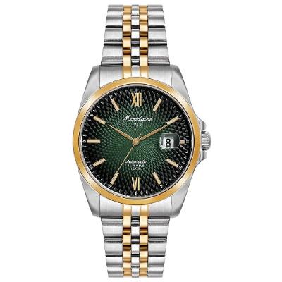 Relógio Masculino 1954 Clássico Aço Inox Automático Verde Mondaine