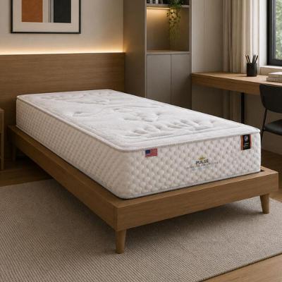 Colchão Solteiro Molas Ensacadas D65 96x203x35CM Branco Multimóveis