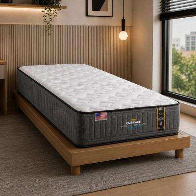 Colchão Solteiro Molas Ensacadas Ultralastic D65 96x203x30CM Cinza Multimóveis