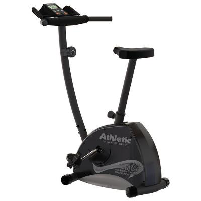 Bicicleta Ergométrica Vertical Athletic Advanced Magnetron 8 Níveis 140kg Uso Doméstico LCD