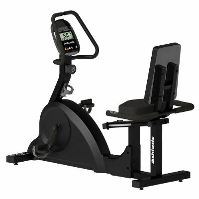 Bicicleta Ergométrica Horizontal Athletic 1600BH Profissional 8 Níveis Suporta 150KG Uso Residencial
