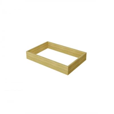 Rodapé Estrutural Multilinha Reforça Estrutura Acabamento Sofisticado Nature Nesher Móveis 70CM