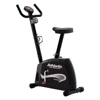 Bicicleta Ergométrica Vertical Athletic Action Magnética 8 Níveis 140KG Suportados Uso Residencial