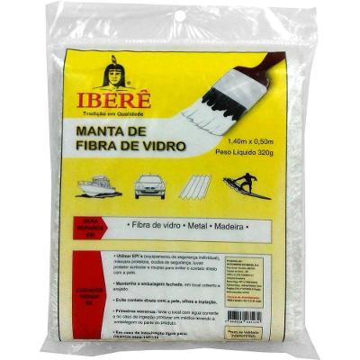 Manta de Fibra de Vidro 1,40x0,50mm 320g com Resistência Térmica Iberê 140CM