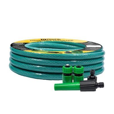 Mangueira para Jardim Trançada 33101 com Kit Acessórios Verde Acqua Dtools 10M