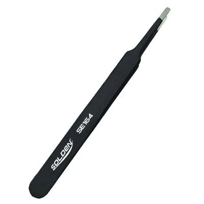 Pinça Ponta Reta SE164 com Pintura Dissipativa ESD Inox Solden 120MM