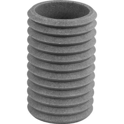 Porta Escovas Sanfonado Organizador para Lavatório Cinza Kala 7,8CM