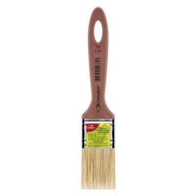 Pincel Médio para Verniz Stain e PVA Cerda Branca 1-2 Branco Condor