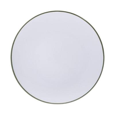 Prato Raso Jeri em Porcelana para Uso Diário Verde Tramontina 30CM