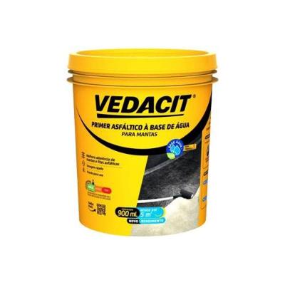 Primer Asfáltico Base Água com Alto Poder de Aderência e Secagem Rápida 900ML Vedacit