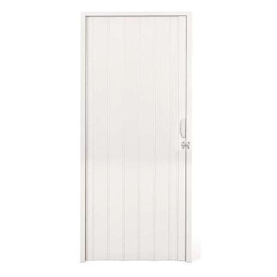 Porta Sanfonada PVC 210X90CM para Banheiro Quarto e Sala Branca Plastilit
