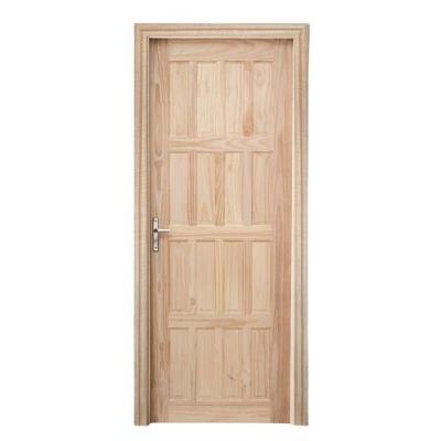 Porta Externa Kit Pinus de Abrir 80x12x3CM para Alvenaria Dtools
